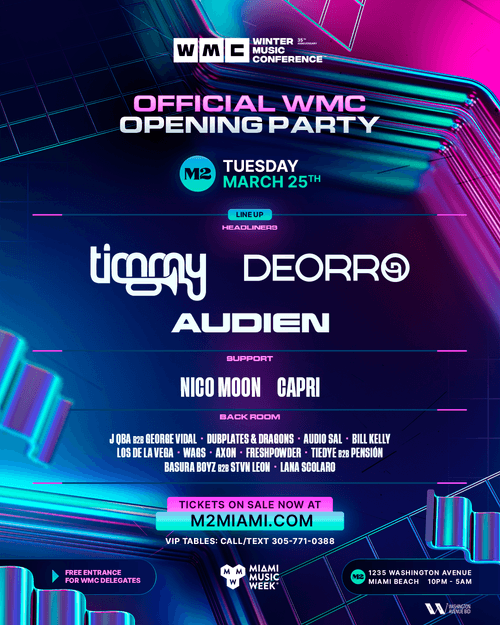 WMC Opening Party w/ Timmy Trumpet, Deorro & Audien