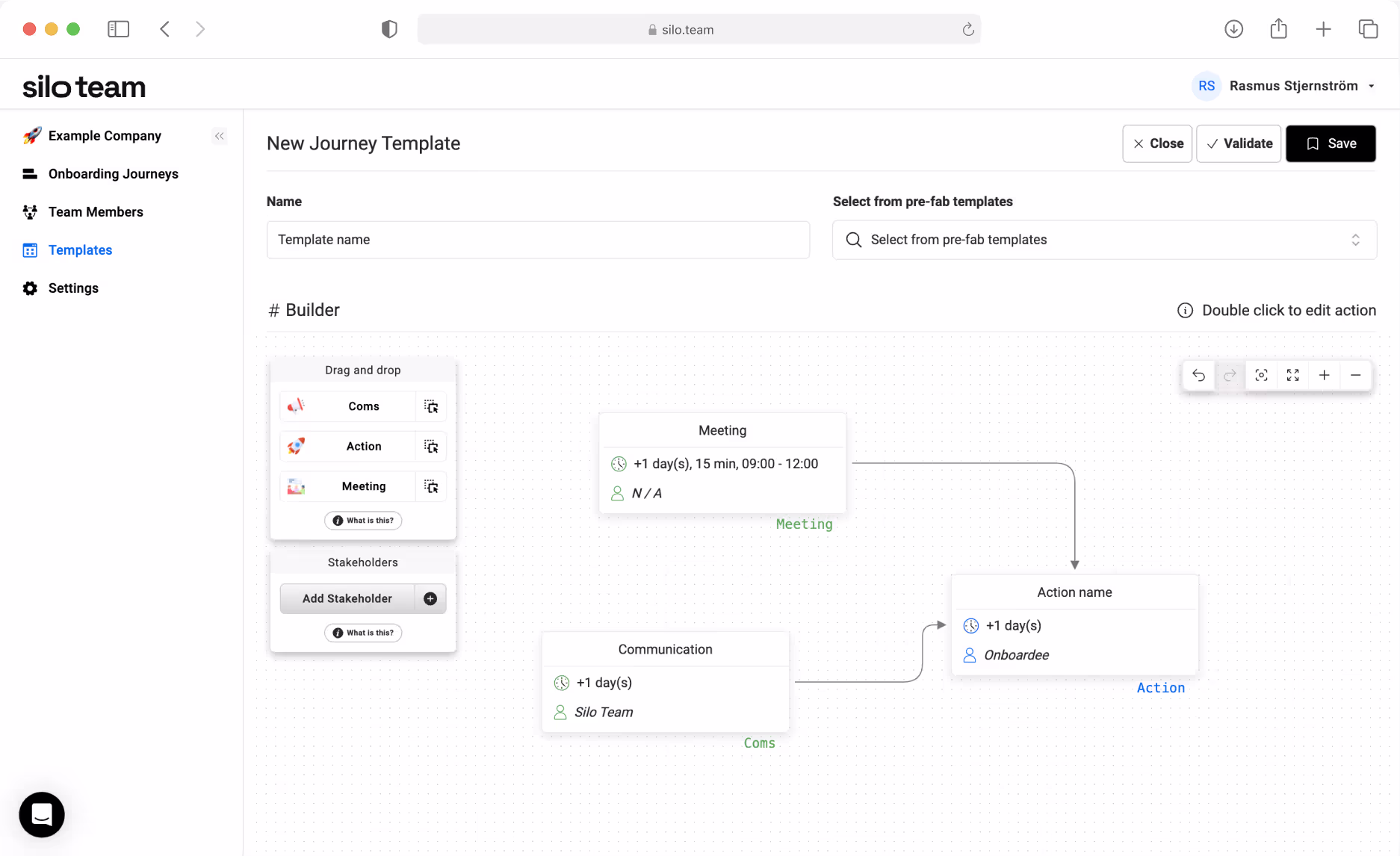 BPMN application built in JointJS+