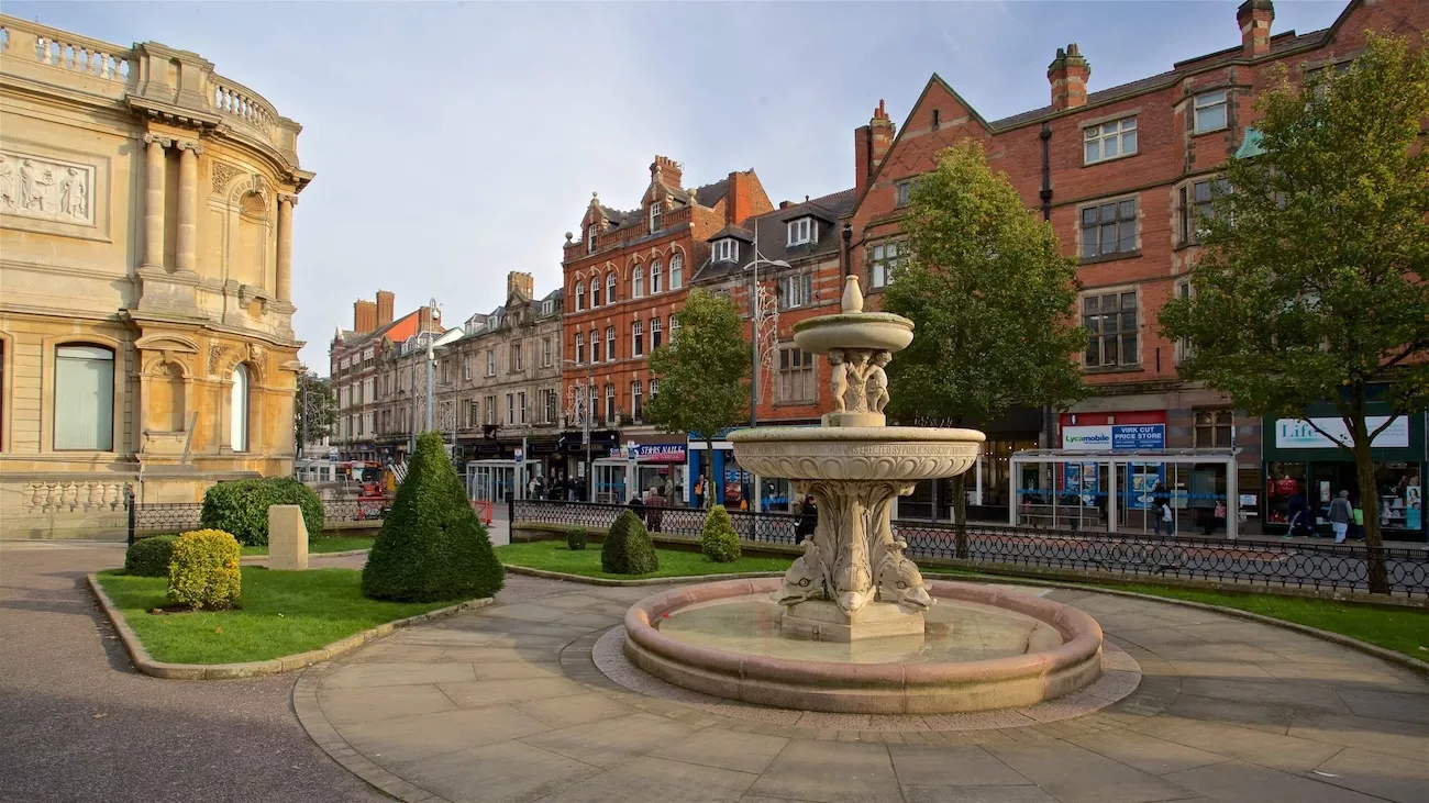 A view of Wolverhampton town centre where AMW couriers operate.