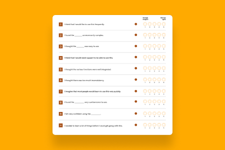 Gather objective and subjective feedback about an experience, product, or design.