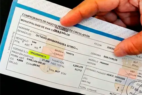 Codigo SII en vehiculos