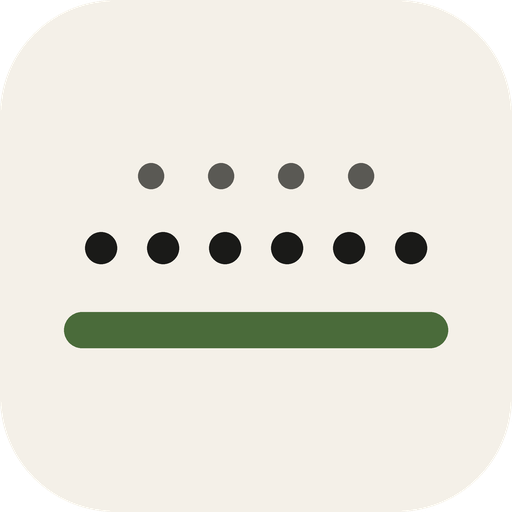 Understory icon: a dotted canopy above a single solid green band