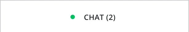 Chat tab docked at the bottom of the window showing two conversations