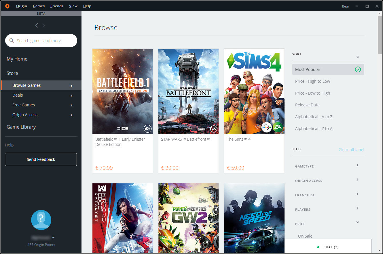 EA Origin