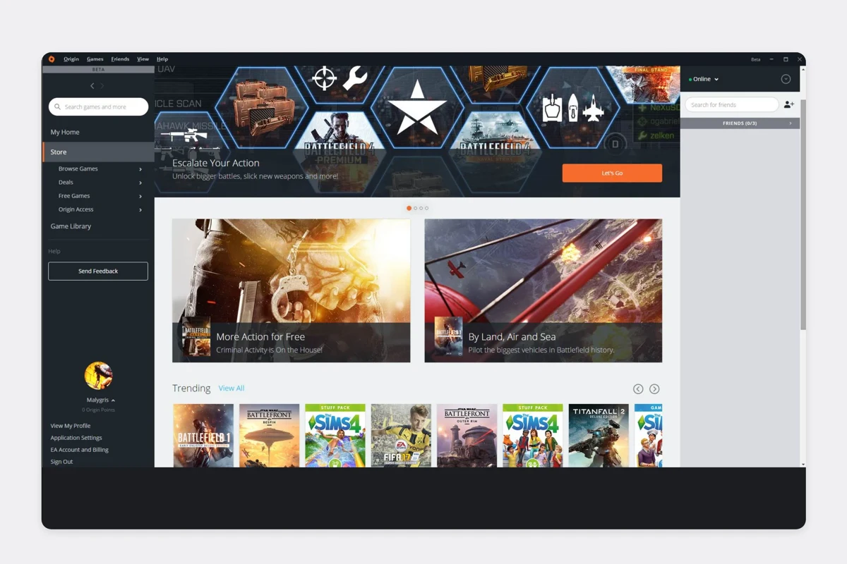 EA Origin
