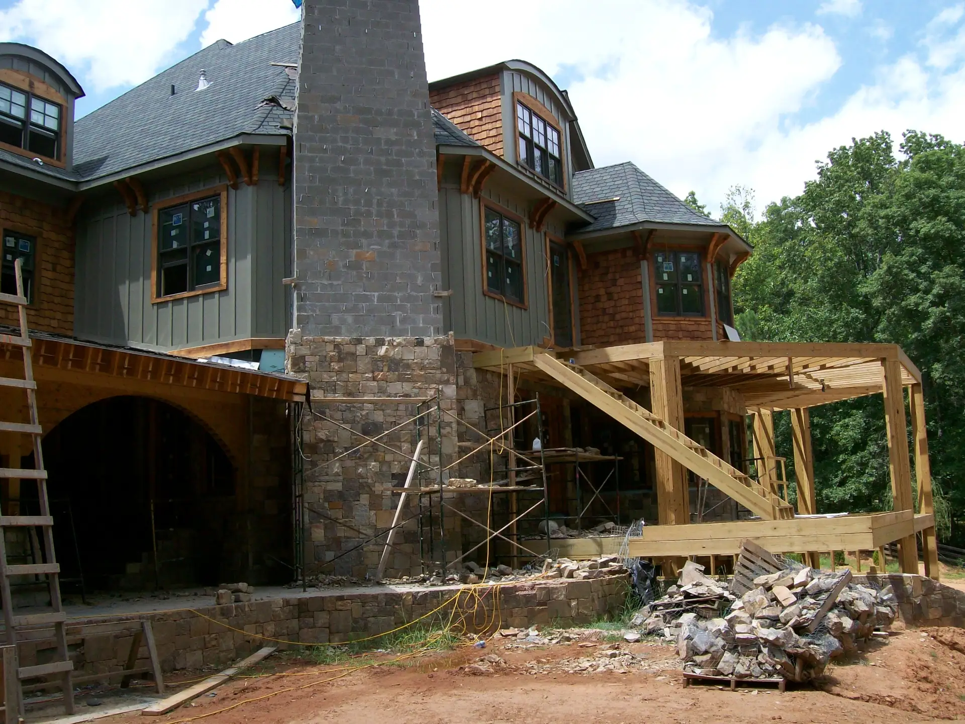 Custom home construction in Roswell Georgia by custom home builder Ensign Luxury Homes