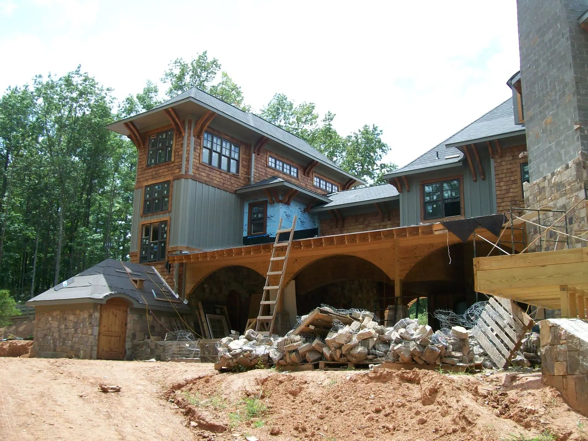 Custom home construction in Roswell Georgia by custom home builder Ensign Luxury Homes