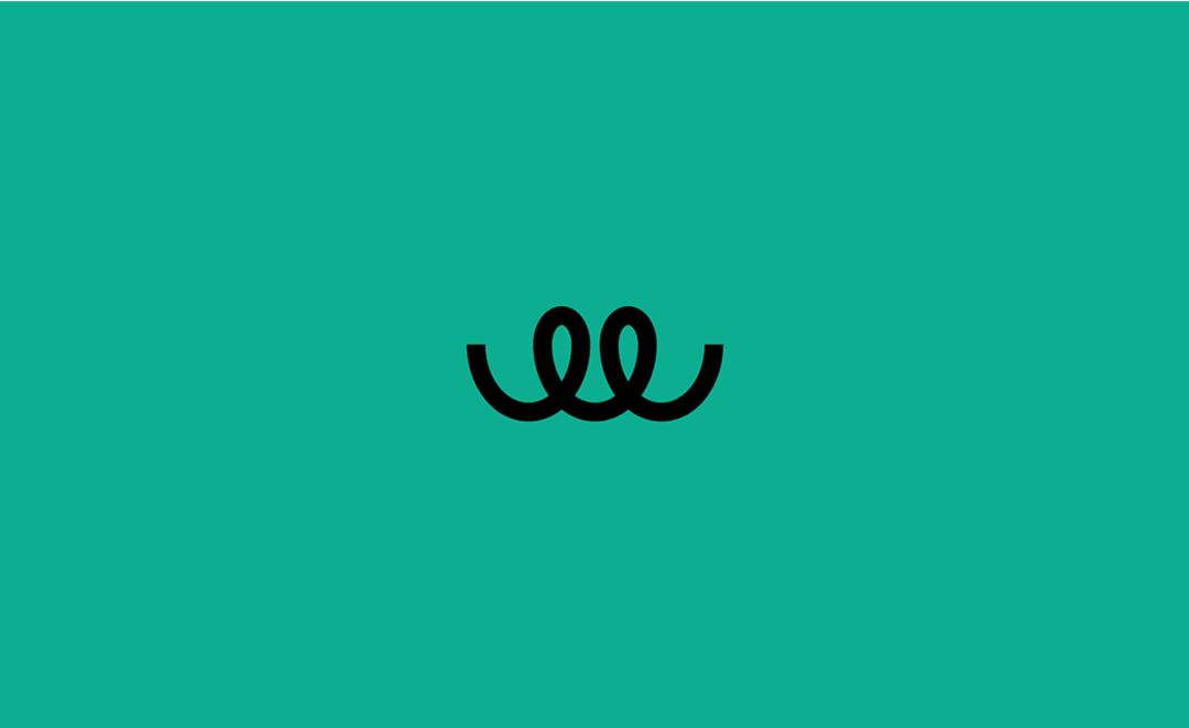 Illustratie twee krullen logo First-Eet