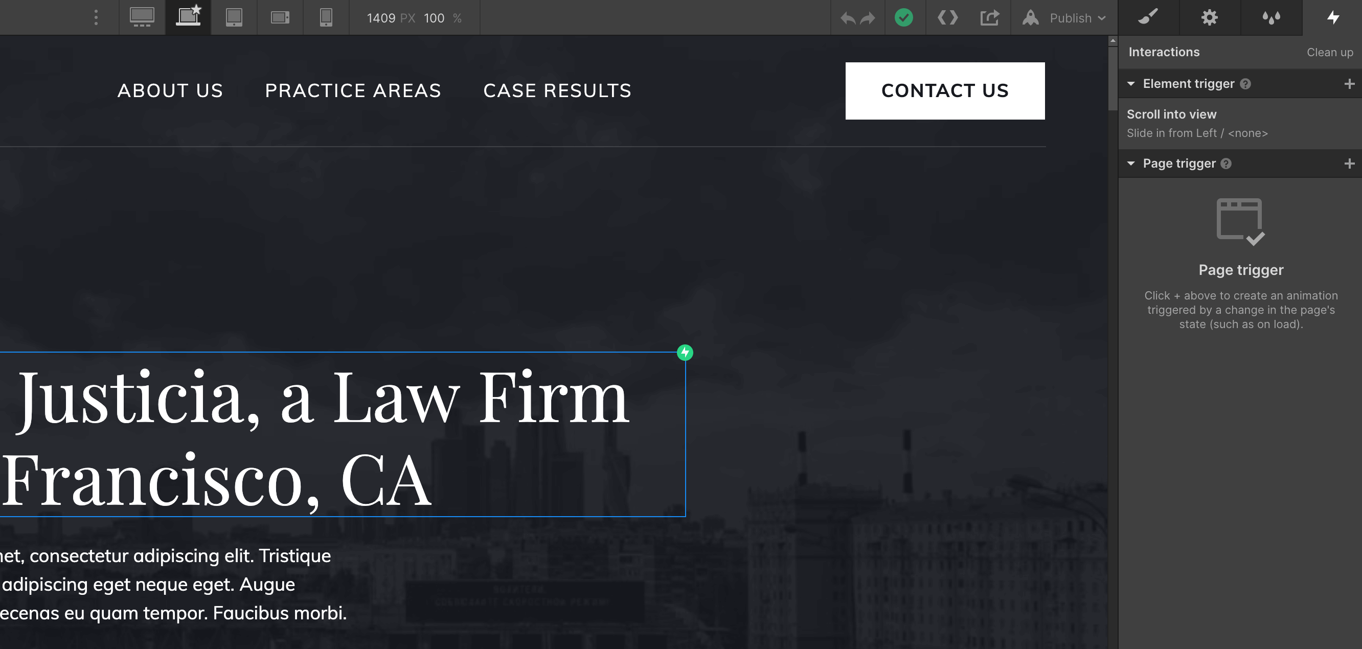 Animations - Justicia Webflow Template