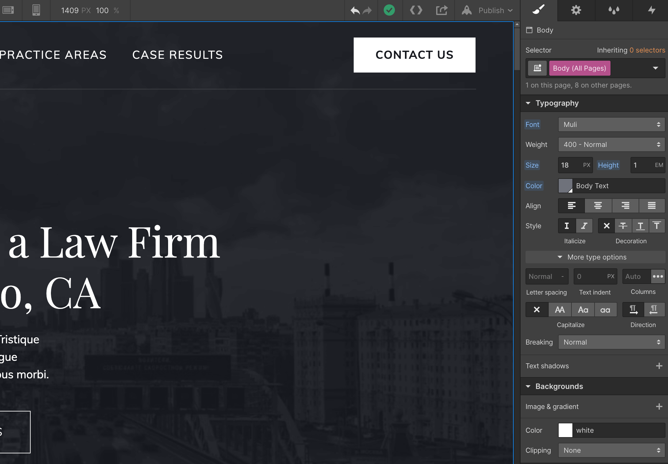 Fonts - Justicia Webflow Template