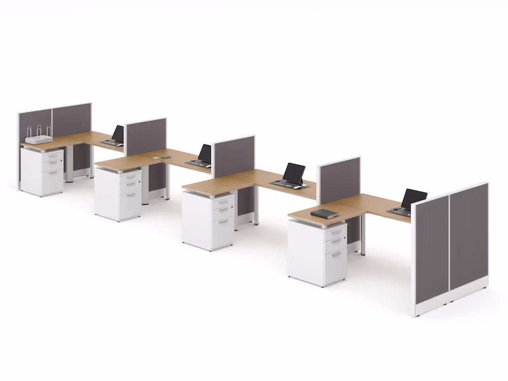 Benching solution for 4 displayed against a transparent background