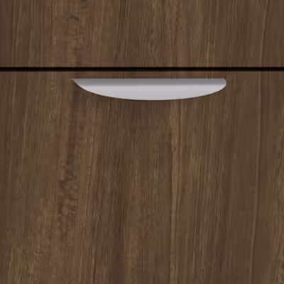 Modern Walnut desk/table hardware detail