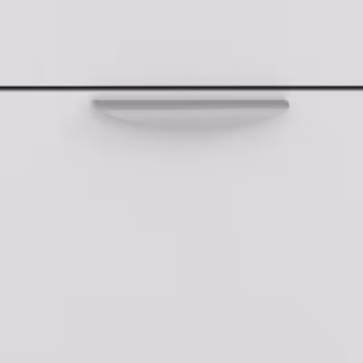 White desk/table hardware detail