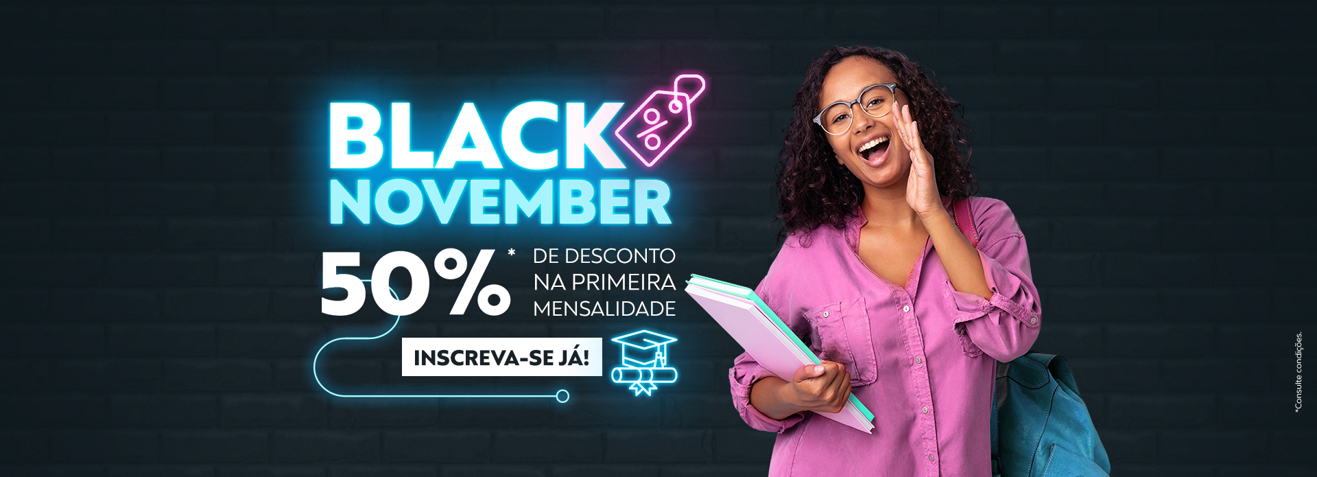 Banner | Campanha 2026 | BLACK FRIDAY | 50% | UNICATÓLICA