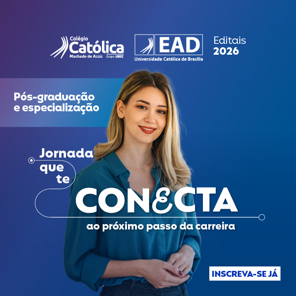 Banner | Campanha 2026 | Institucional | Machado de Assis | Pós | EAD