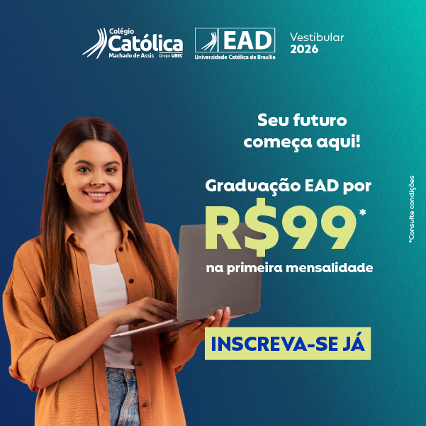 Banner | Campanha 2026 | Institucional | Machado de Assis | EAD