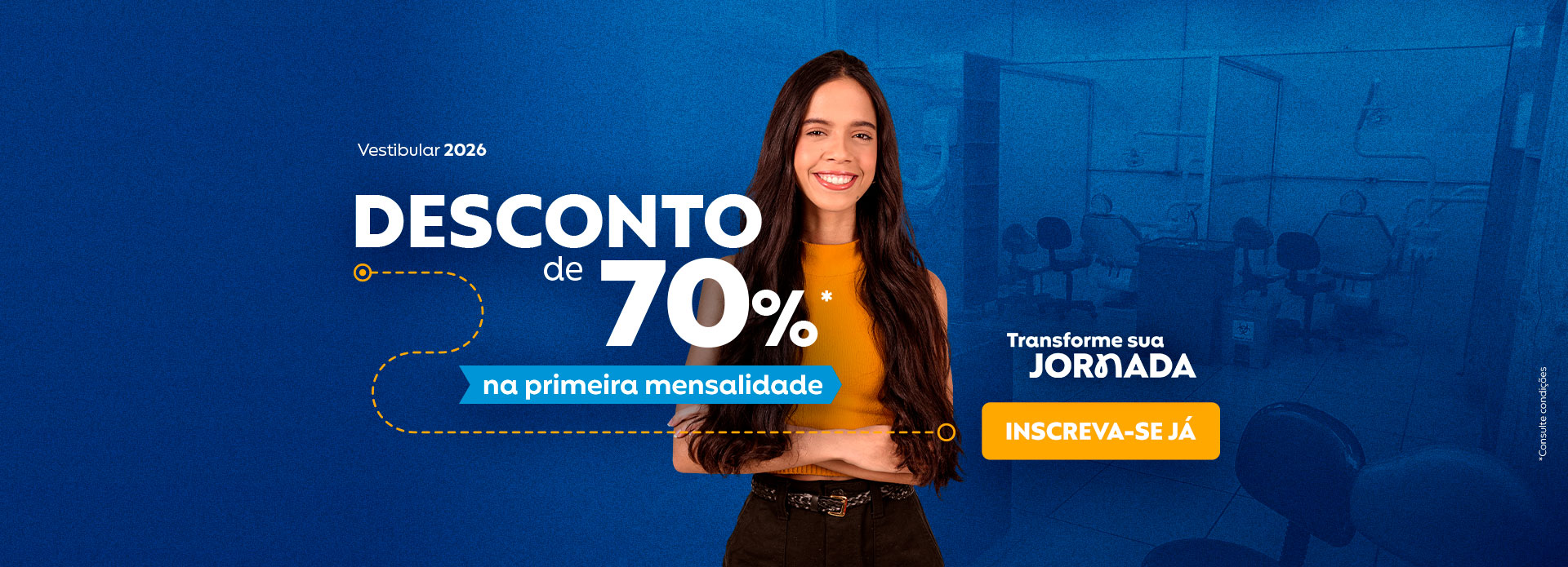 Banner | Campanha 2026.2 | Institucional | Desconto 70% | UNILESTE
