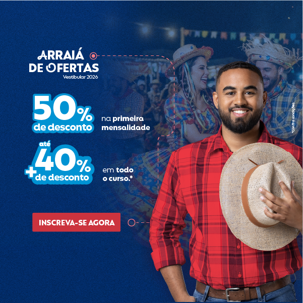 Banner | Campanha 2026.2 | Arraiá de Ofertas | UNICATÓLICA
