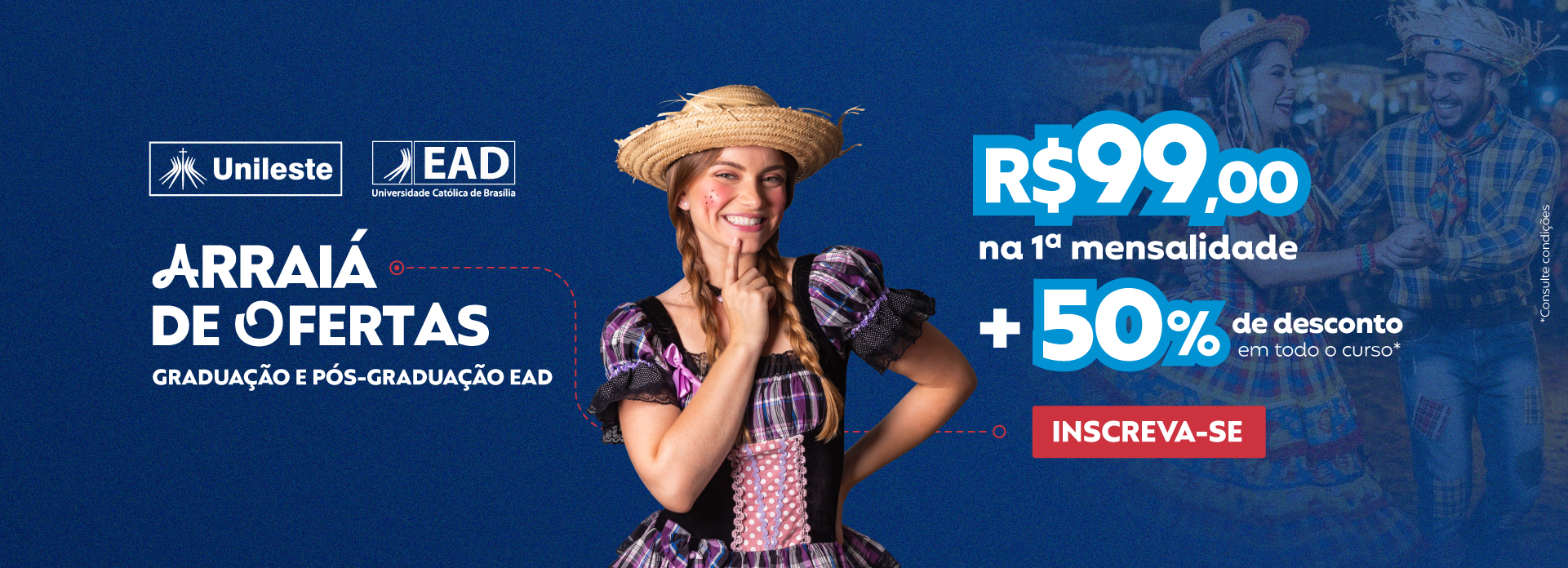Banner | Campanha 2026 | Institucional | Arraiá | EAD UNILESTE