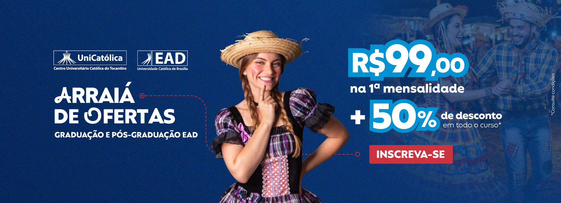 Banner | Campanha 2026 | Institucional | Arraiá | EAD UNICATOLICA