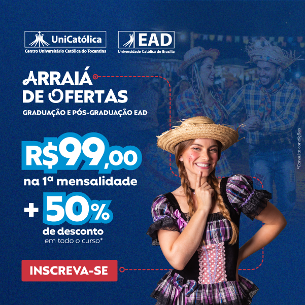 Banner | Campanha 2026 | Institucional | Arraiá | EAD UNICATOLICA