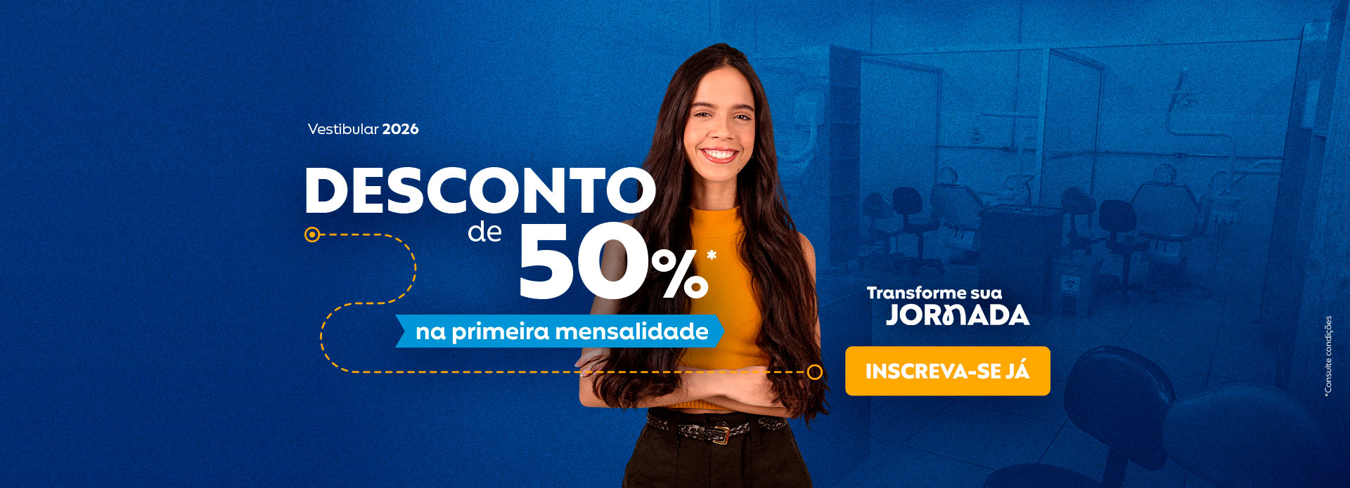 Banner | Campanha 2026.2 | Institucional | Desconto 50% | UNILESTE