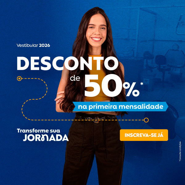 Banner | Campanha 2026.2 | Institucional | Desconto 50% | UNILESTE