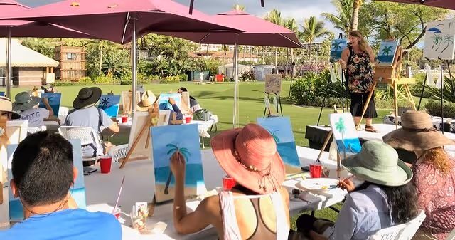 Island Art Party Kihei Maui Hawaii Photo courtesy Island Art Party