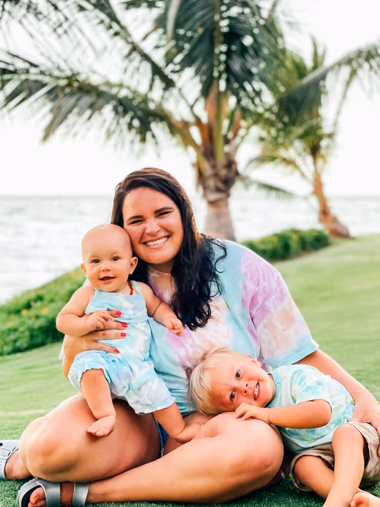 Family at Hale Pau Hana Resort Hawaii Photo courtesy @thekatiemag