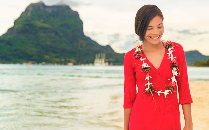 Where are Hawaiian Leis Worn?