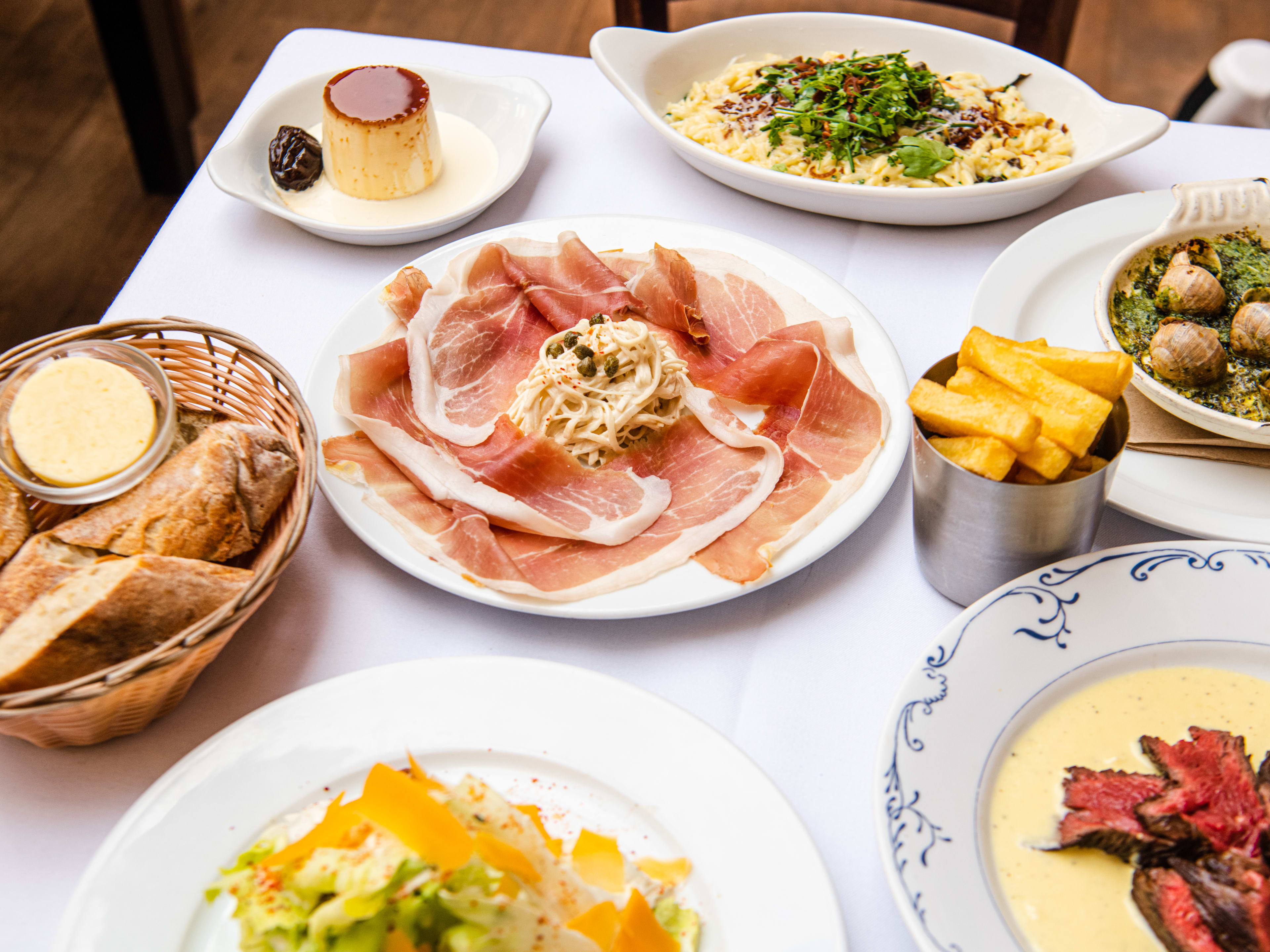The intimate interior of Bouchon Racine, a French bistro in Farringdon