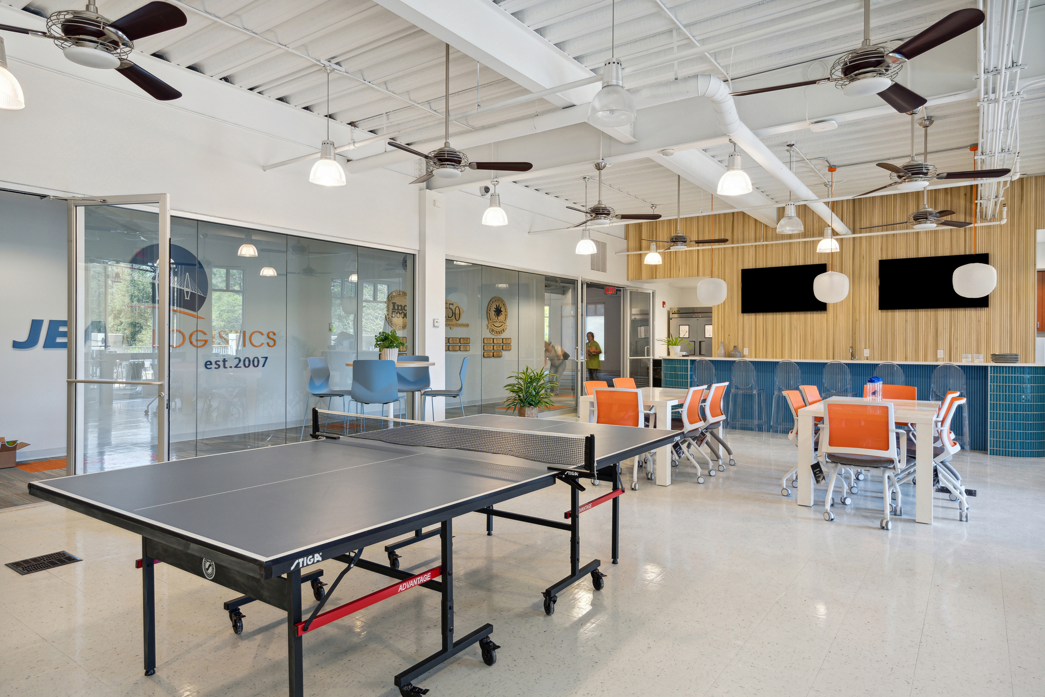 Registry room of Juliska's flagship designed by PWD Studio. 