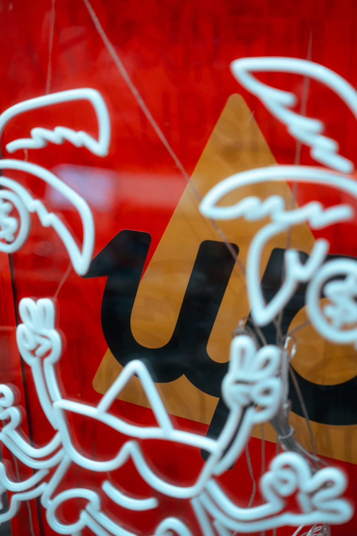 up bank vending machine neon lights