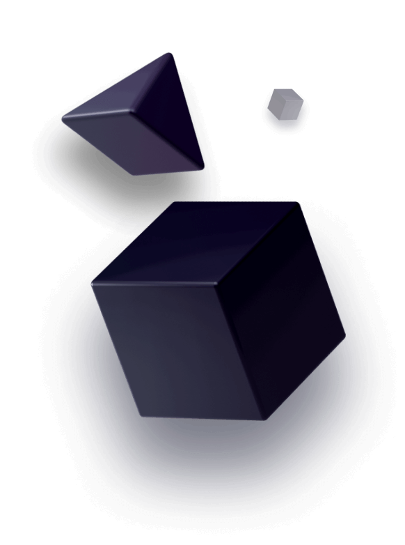 A purple object with a black background.