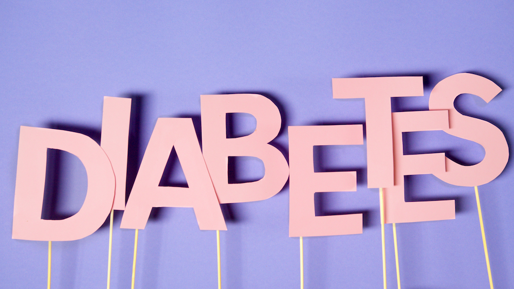 Block letters spelling "DIABETES"