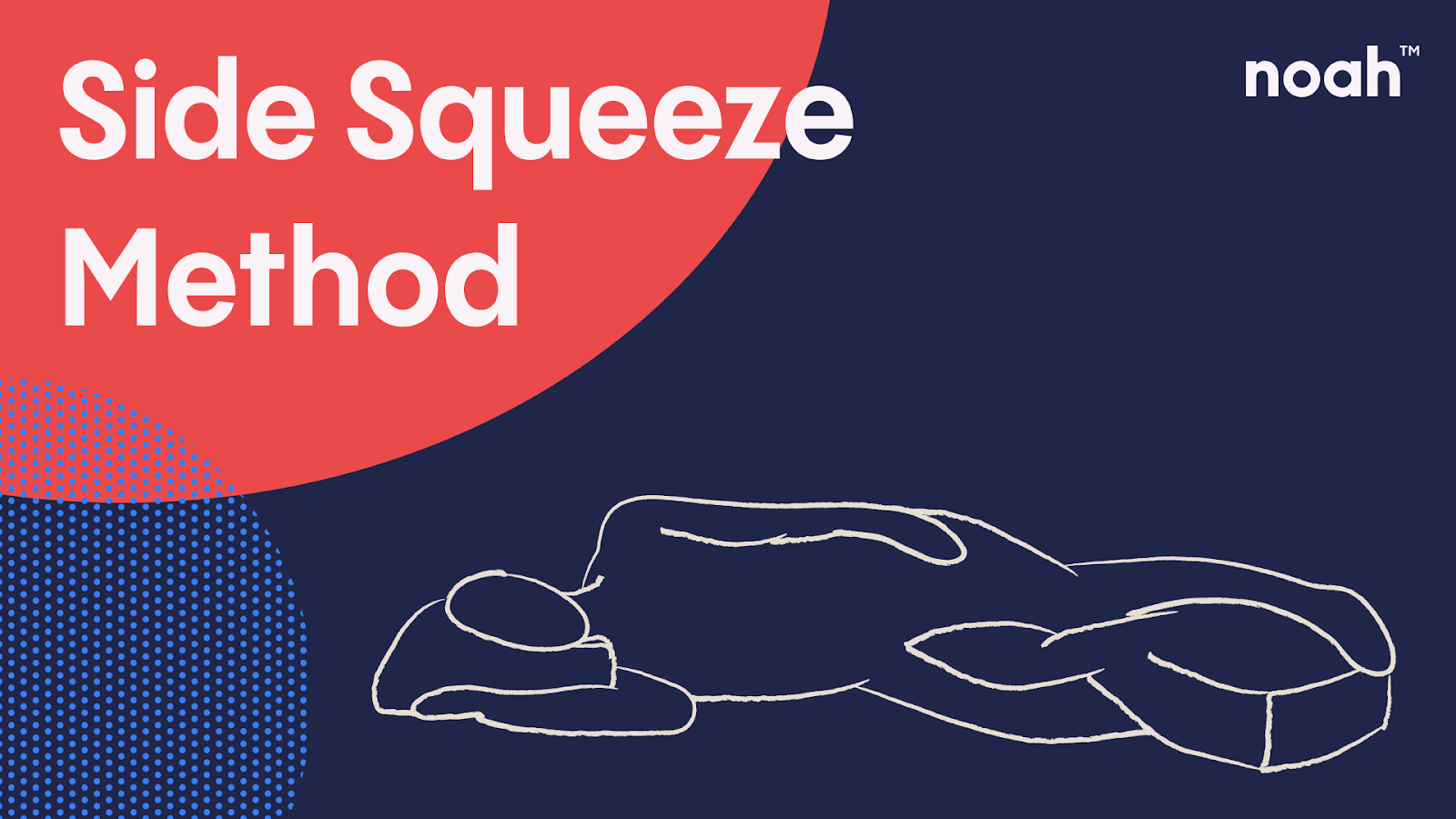 An illustration by Noah of the Side-Squeeze Method, a form of Kegel exercise.