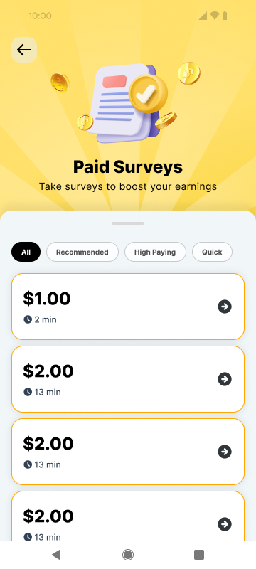 Brandbee's Paid Surveys Feature