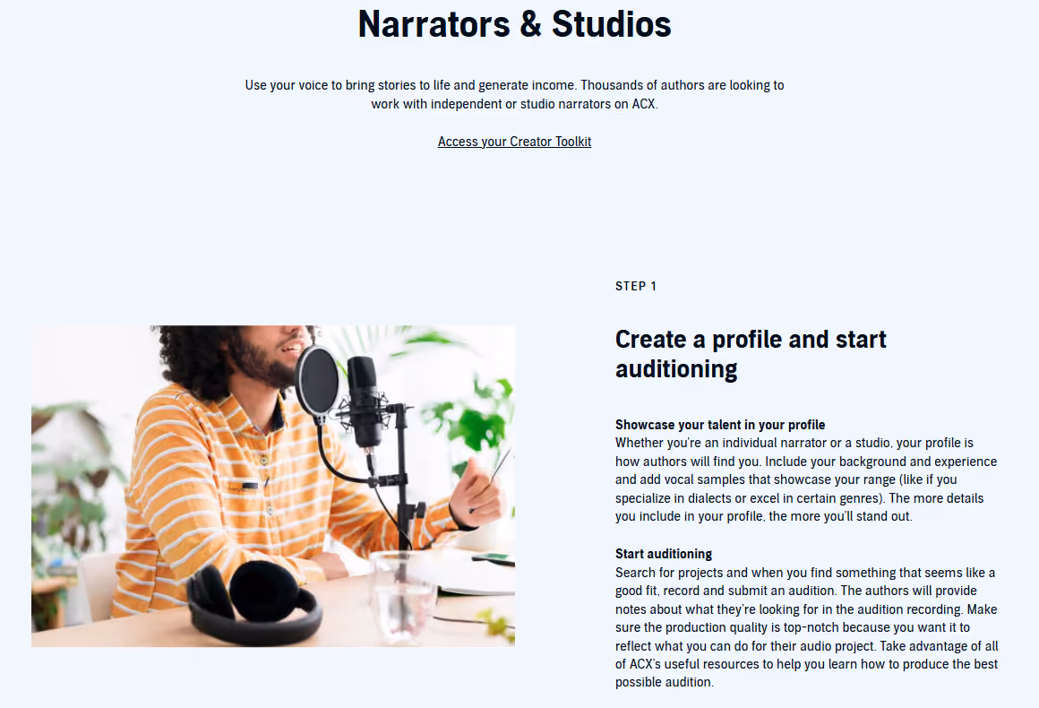 Narrate for ACX