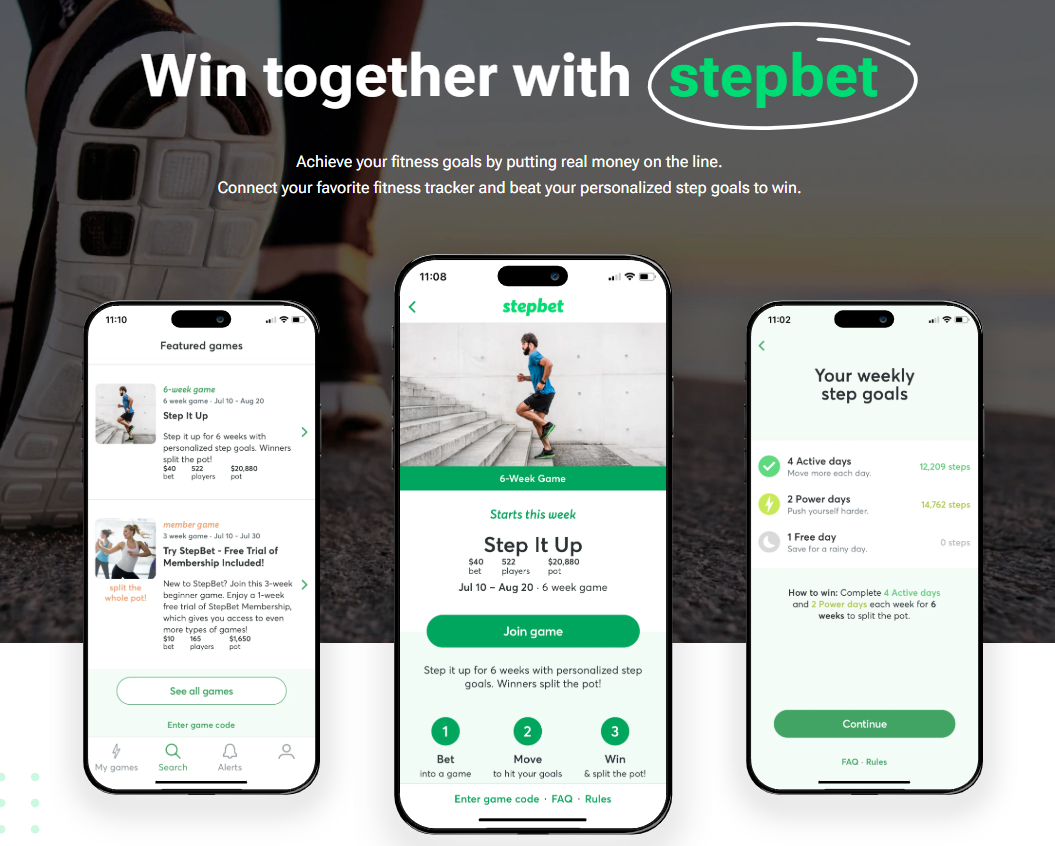 Earn rewards while walking