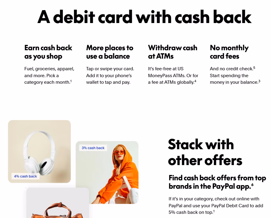 PayPal debit card