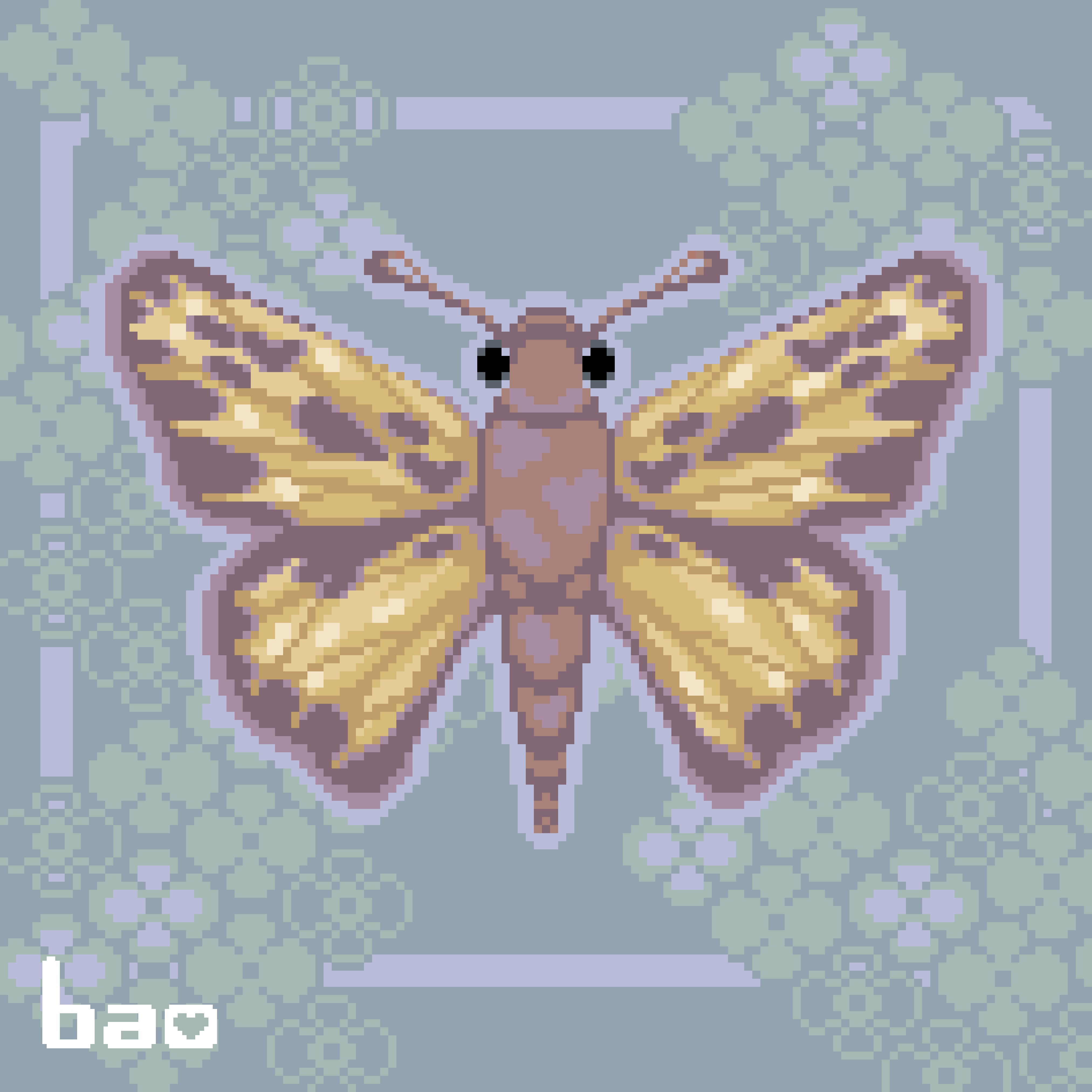Pixel art album art cover for Petrichord's "The Desired Change" EP