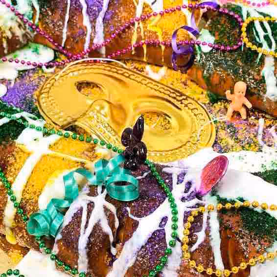 mardi gras themed baked goods