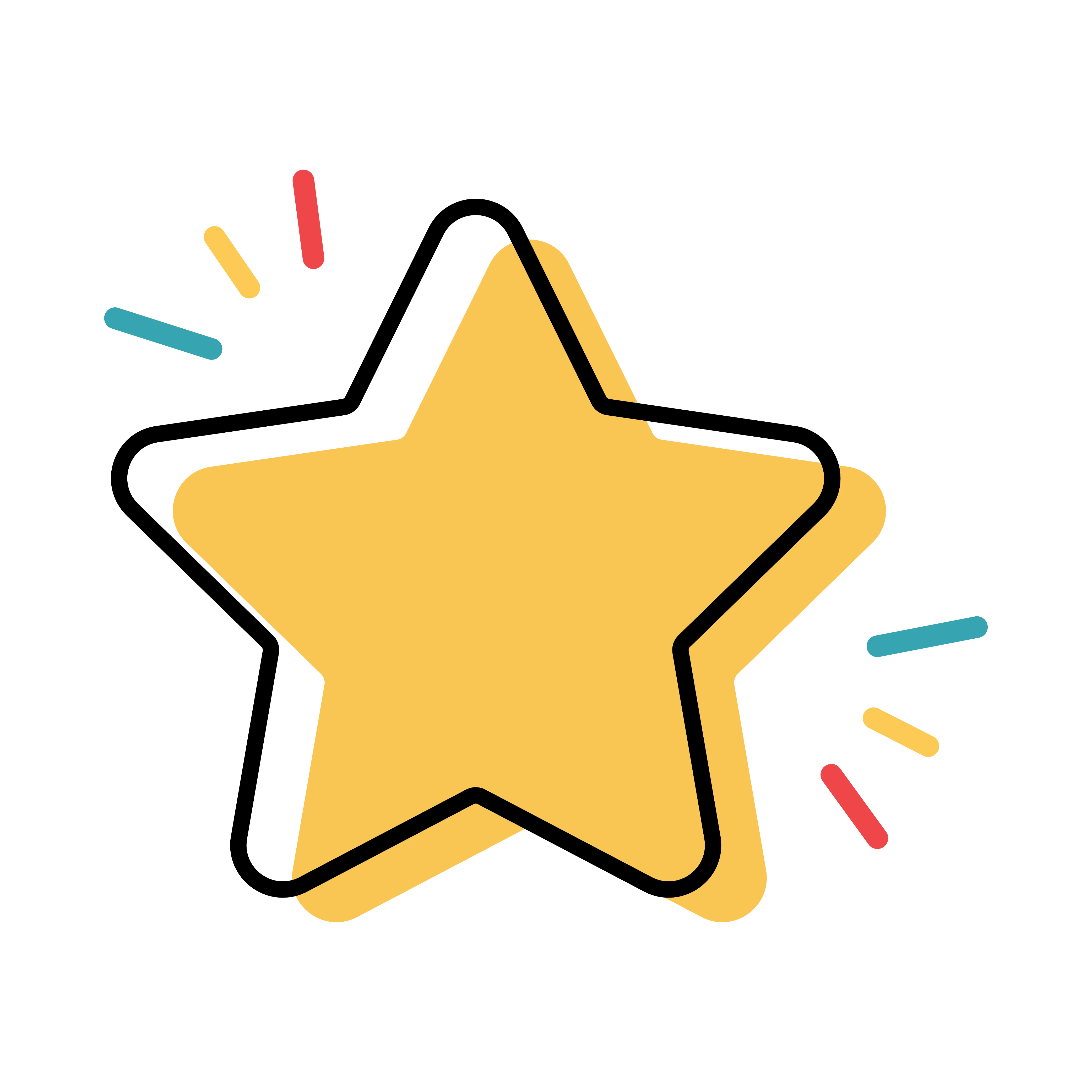 yellow star icon appearing to be sparkling 