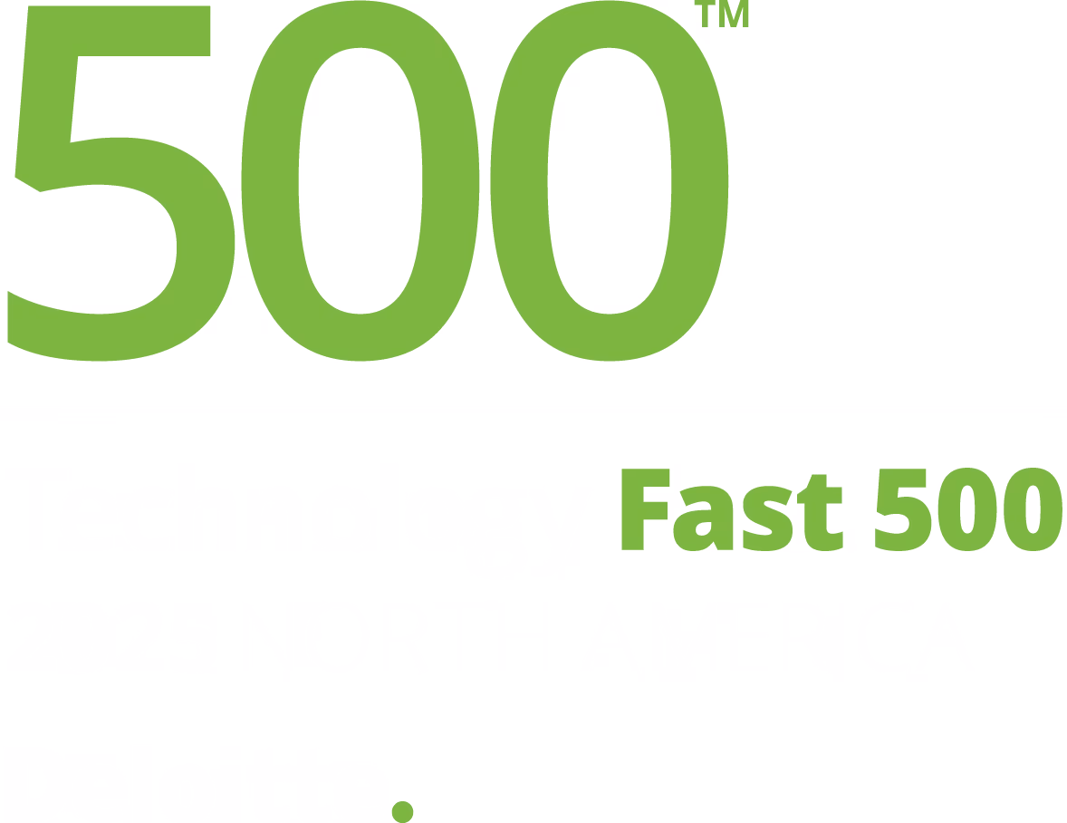 Deloitte Fast 500 logo with large green number 500 and green text 'Fast 500' on a white background.