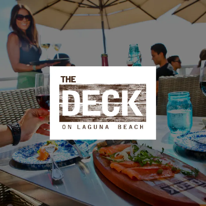 The Deck Logo over image