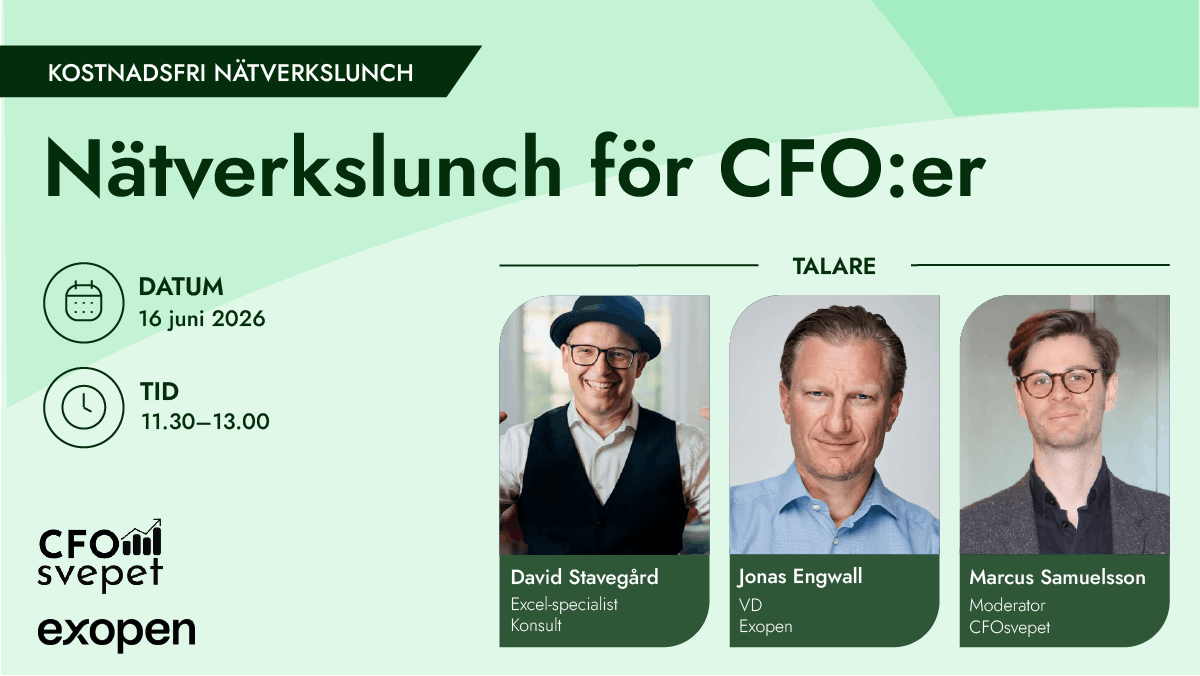 Kostnadsfri nätverklunch med Exopen
