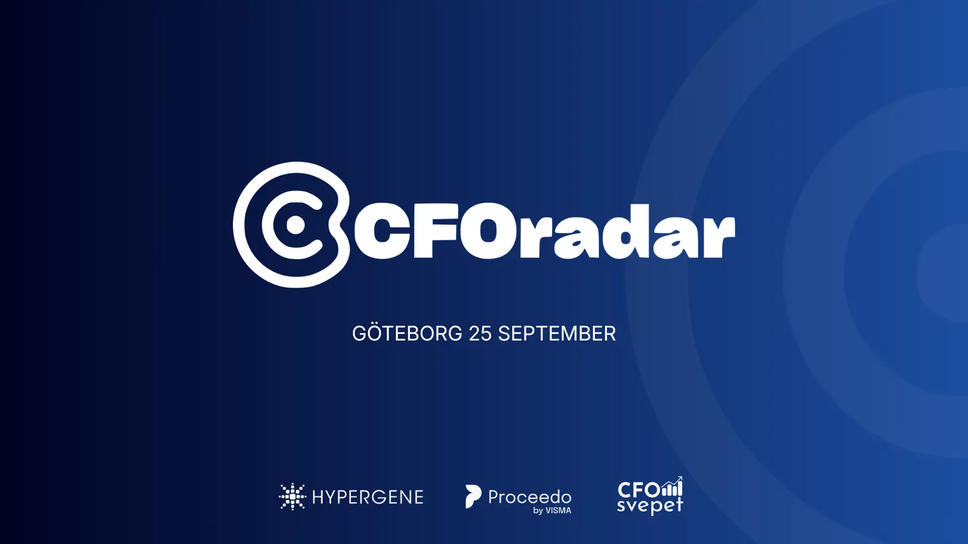 CFOradar Göteborg 2026