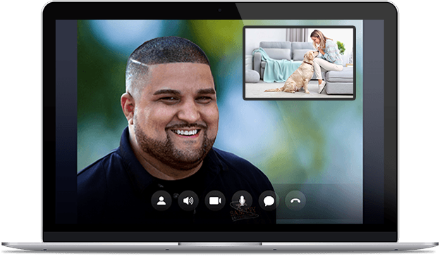 Laptop with trainer Enzo