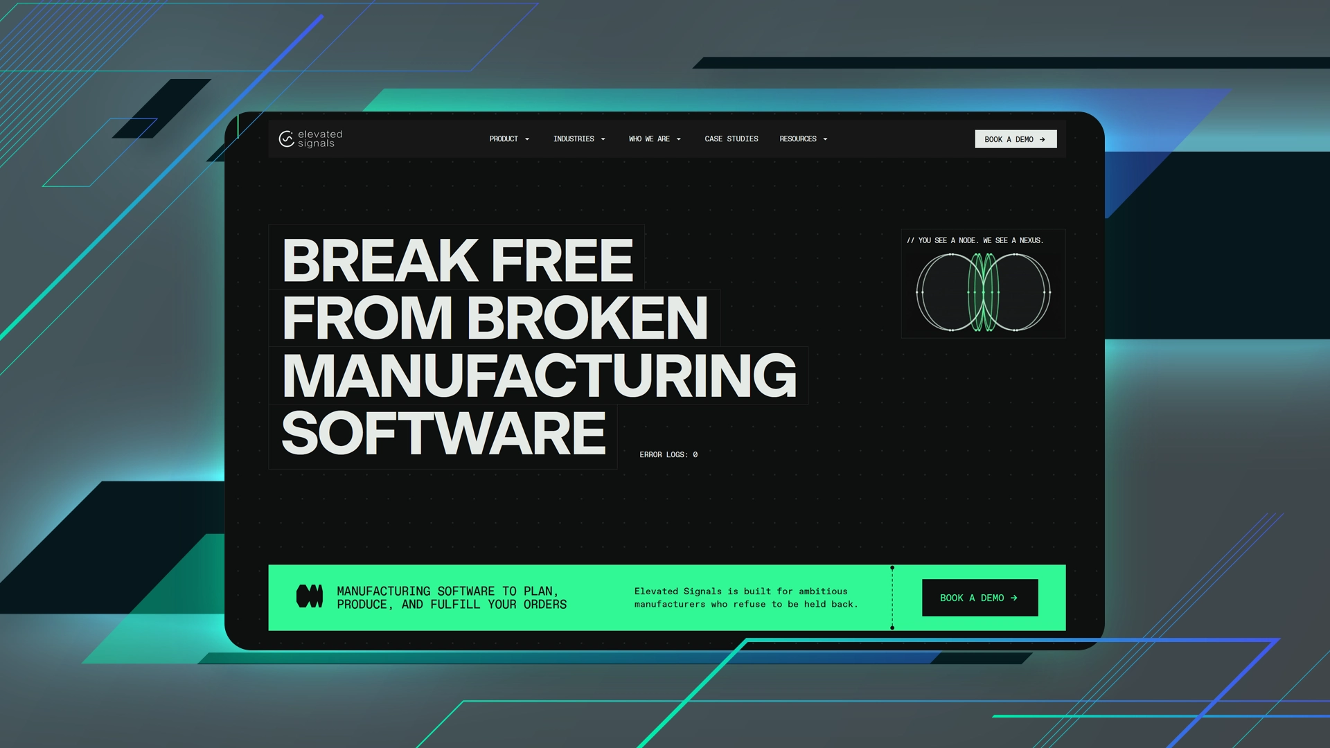 Elevated Signals website project by Pragmatica