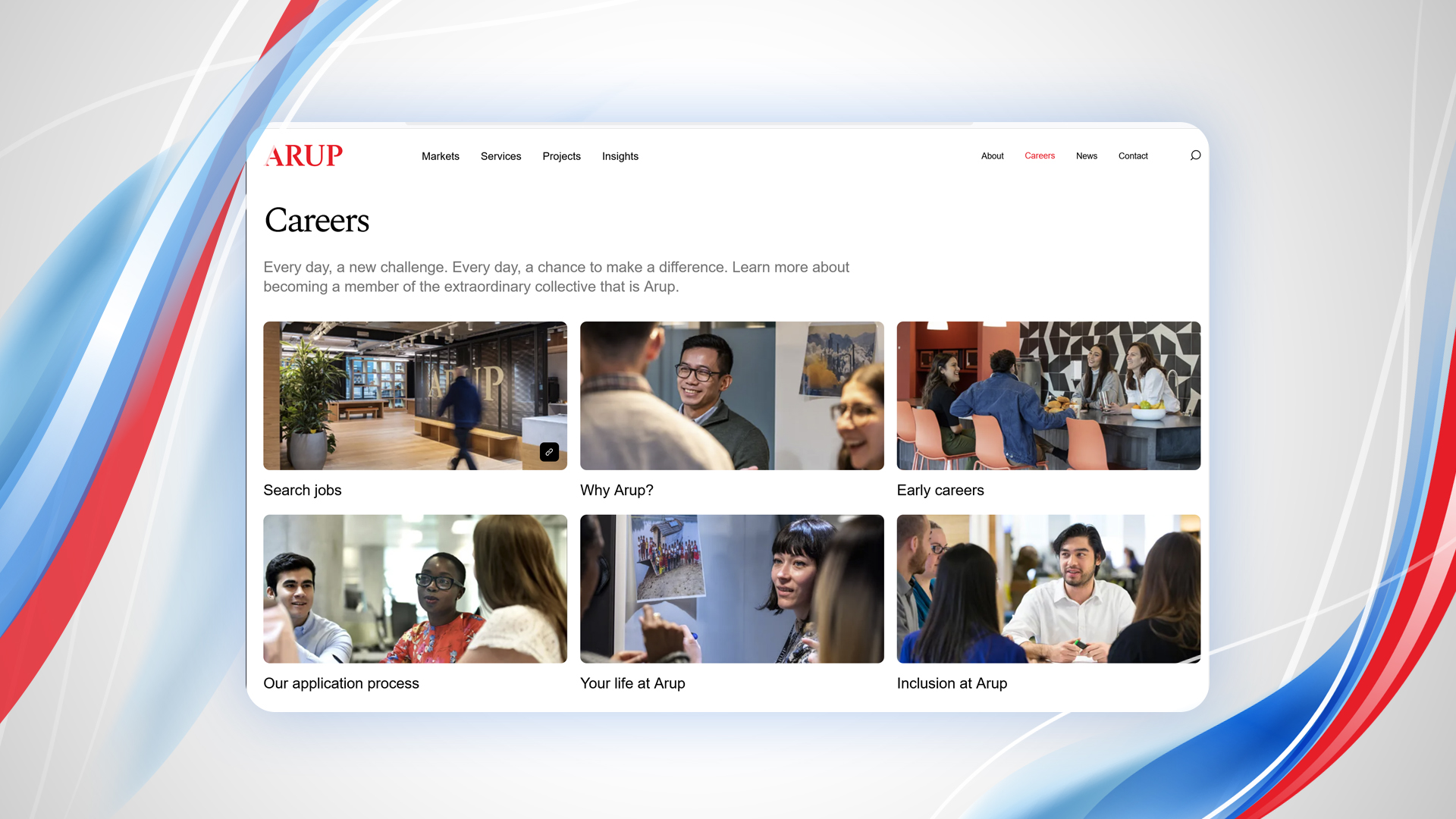Arup Website Project project overview image 2
